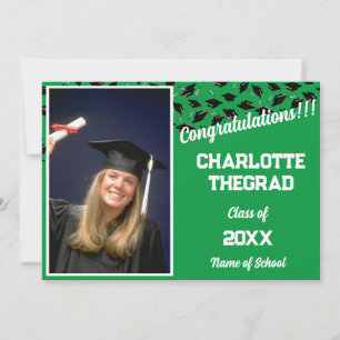 Invitation Félicitations à la fête de graduation Personnalise