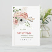 Invitation Félicitations à Mather's Day (Debout devant)