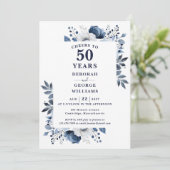 Invitation Félicitations de la Marine pour 50 ans de mariage (Debout devant)