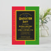 Invitation FÉLICITATIONS D'Études Supérieures Diplôme Ethniqu (Debout devant)