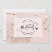 Invitation Félicitations Nous sommes mariés Mariage / Annonce (Dos)