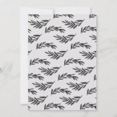 INVITATION FÉLICITATIONS PORTRAIT-NOIR ET BLANC (Dos)