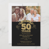 Invitation Félicitations pour le 50e anniversaire de mariage  (Devant)