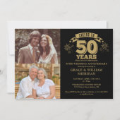 Invitation Félicitations pour le 50e anniversaire de mariage  (Devant)