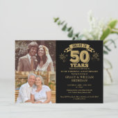 Invitation Félicitations pour le 50e anniversaire de mariage  (Debout devant)