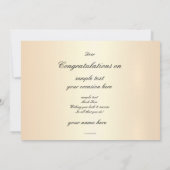 Invitation Félicitations pour le design floral rouge (Dos)