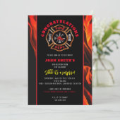 Invitation Félicitations pour le feu (Debout devant)