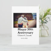 Invitation félicitations pour les 50 ans d'anniversaire nom p (Debout devant)