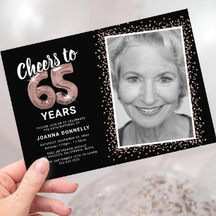 Invitation Félicitations pour les 65 ans de The Years Photo