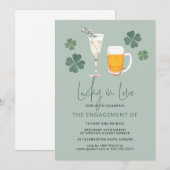 Invitation Félicitations pour les bulles et les bières de fia (Devant / Derrière)