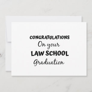 Invitation félicitations pour votre diplôme de droit