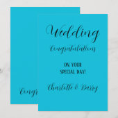 Invitation Félicitations pour votre mariage (Devant / Derrière)