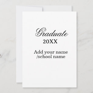 Invitation Félicitations simples pour la remise des diplômes,