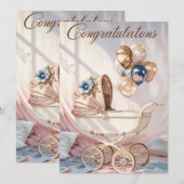 Invitation Félicitations ! Vous êtes invité à célé (Devant / Derrière)