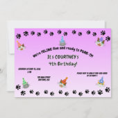 Invitation Féline et prête à faire la FÊTE (Devant)