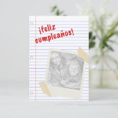 Invitation feliz cumpleanos (Debout devant)