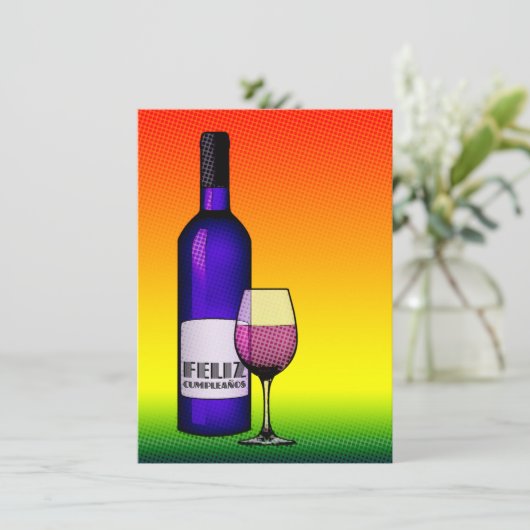 Invitation feliz cumpleanos (Debout devant)