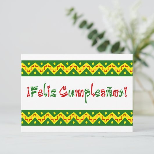 Invitation feliz cumpleanos arriba (Debout devant)