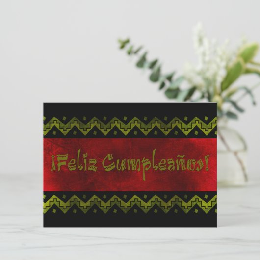 Invitation feliz cumpleaños arriba (Debout devant)