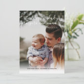 Invitation Feliz Navidad Photo de Noël moderne (Debout devant)