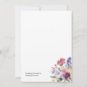 Invitation Fell In Love Fête des mariées Floral Spring Garden (Dos)