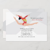 Invitation femelle de gymnaste (Devant / Derrière)