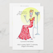 Invitation femelle fabuleux d'anniversaire ! (Devant / Derrière)