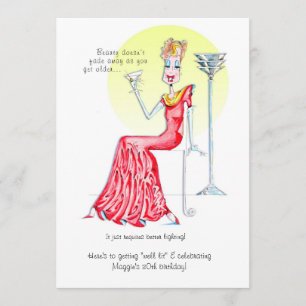 Invitation femelle fabuleux d'anniversaire !