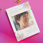 Invitation Feminine 60th Birthday Photo<br><div class="desc">Célébrez un 60e anniversaire spécial en style avec cette invitation photo féminine. Doté d'une belle pivoine rose rose et d'un élégant ensemble de polices, cette invitation impressionne vos invités et fait de la fille d'anniversaire se sentir spécial. Créez votre propre invitation photo et assurez-vous que ce 60e anniversaire est un...</div>