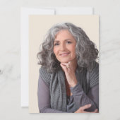 Invitation Feminine Dusty Blue Wildflower Sixtieth Birthday (Dos)