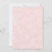 Invitation Feminine Floral Pink Peonies Fête des mères Brunch (Dos)