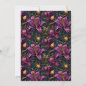 Invitation Feminine Lilies Sparkle Surprise Birthday (Dos)