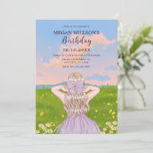 Invitation Feminine nature fille (Debout devant)