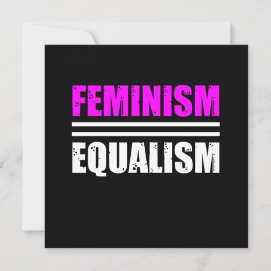 Invitation Feminism Equalism Equality Feminist Womens Right G (Devant)