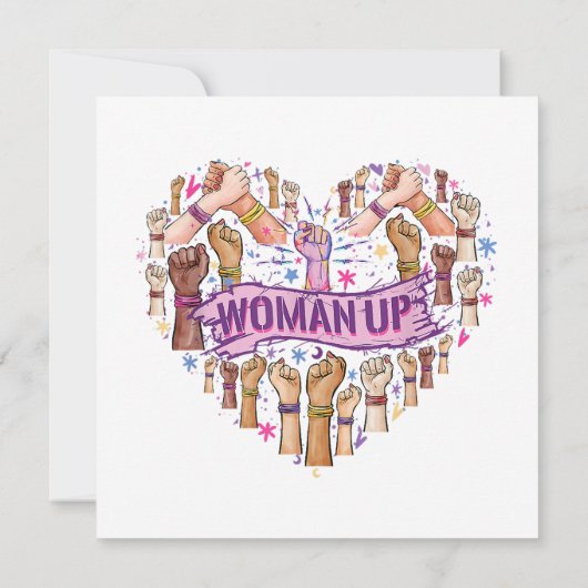 Invitation Féminisme Feministe Forte autonomisation des femme (Dos)