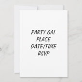 INVITATION FEMME "40E" (Dos)