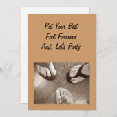 INVITATION FEMME "40E" (Devant / Derrière)