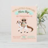 Invitation Femme à cheval Filles Anniversaire Ethnique (Debout devant)