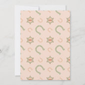 Invitation Femme à cheval Filles Anniversaire Ethnique (Dos)