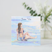 Invitation *~* Femme AR29 Plage Générique DIY TOUT ÉVÉNEMENT (Debout devant)