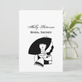 Invitation Femme Art Déco En Gros Gants Casquettes RL (Debout devant)