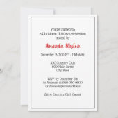 Invitation Femme Art Déco En Gros Gants Casquettes RL Noël No (Dos)