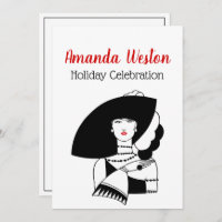 Femme Art Déco En Gros Gants Casquettes RL Noël No