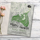 Invitation Femme avec Fête des mariées de fleurs