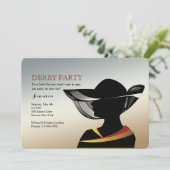 Invitation Femme avec l'invitation de course de cheval de (Debout devant)