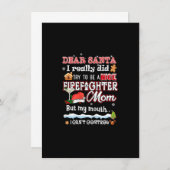 Invitation Femme Cher Père Noël Noël Noël Noël Noël Noël Joye (Devant / Derrière)