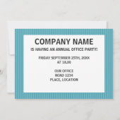 Invitation Femme d'affaires mignonne avec la partie de bureau (Dos)