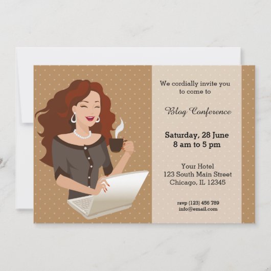 Invitation Femme de carrière (Devant)