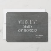 Invitation Femme d'honneur désorganisée / Drôle (Dos)