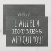 Invitation Femme d'honneur / Femme d'honneur (Devant / Derrière)